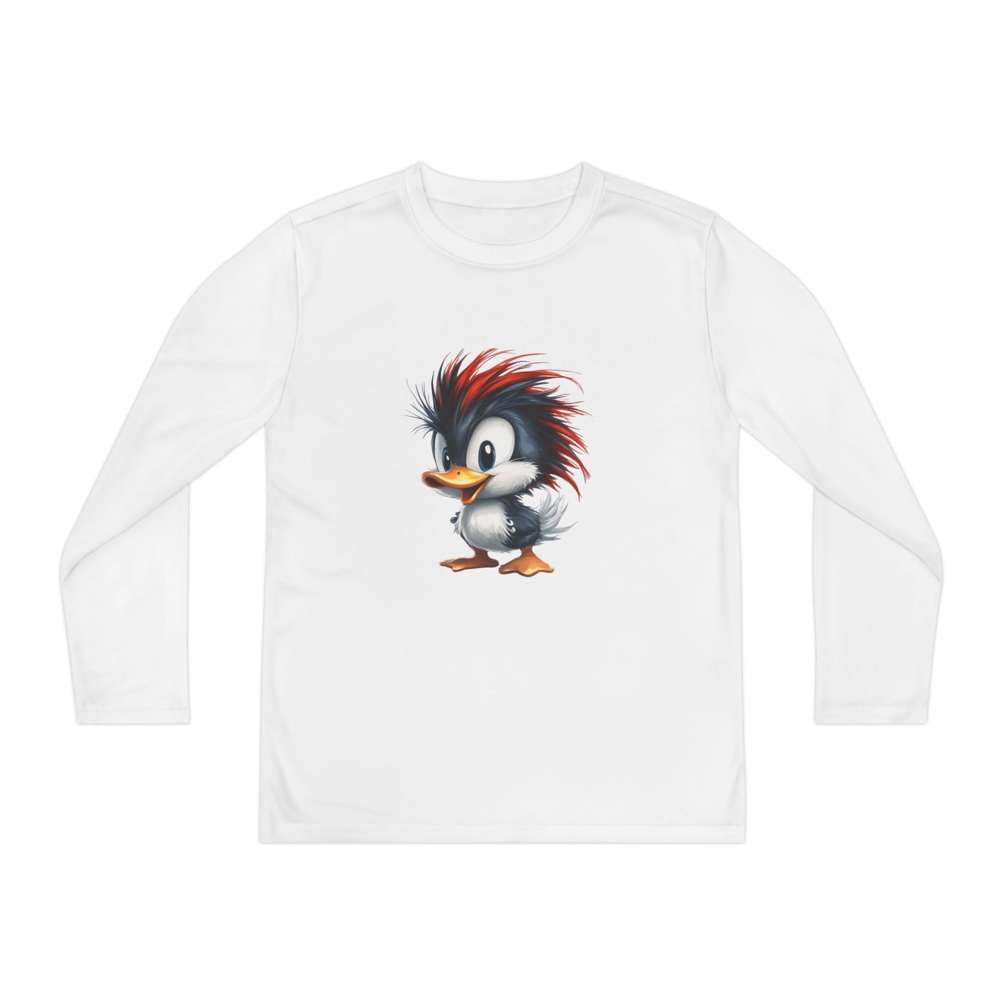 Youth Long Sleeve Competitor Tee (Red Hair Duck)