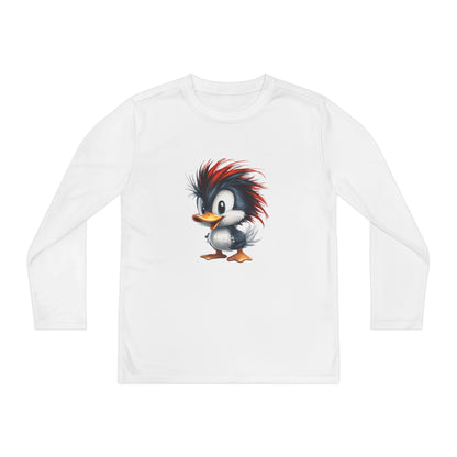 Youth Long Sleeve Competitor Tee (Red Hair Duck)