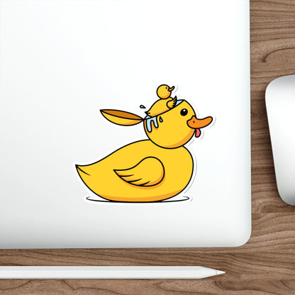Die-Cut Stickers | Vibrant Art for Personalization (Duck Bird Brain)