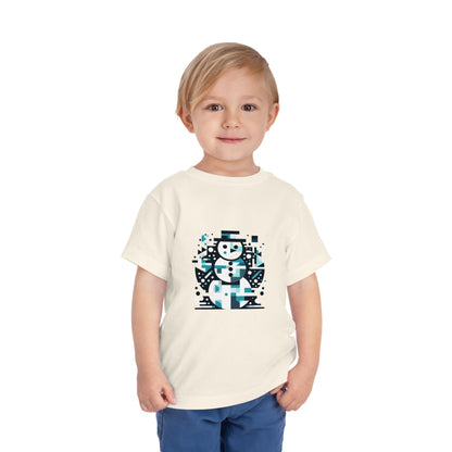 Toddler Short Sleeve Tee (Abstract Snowman)