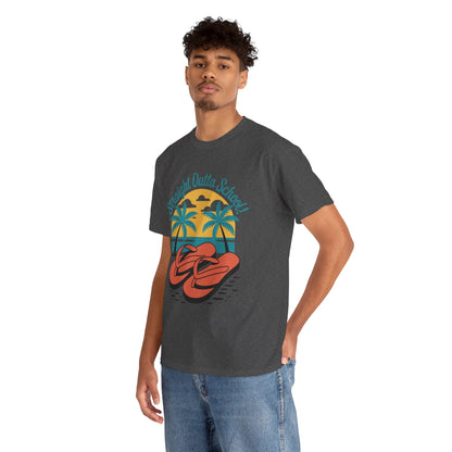 Unisex Heavy Cotton Tee (Straight Outta School)