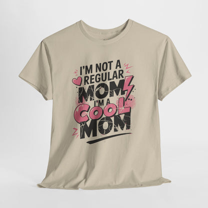 Unisex Heavy Cotton Tee (I'm Not a Regular Mom, I'm a Cool Mom)