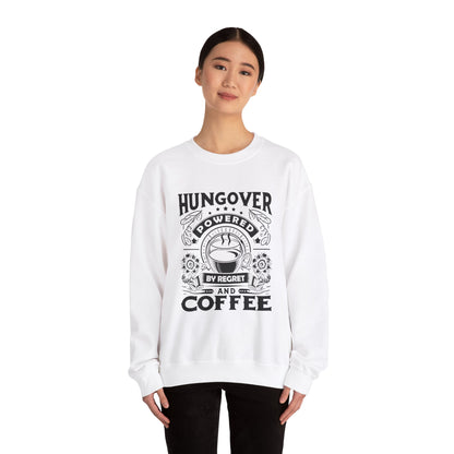 Unisex Heavy Blend™ Crewneck Sweatshirt (Hungover - Powered by Coffee)