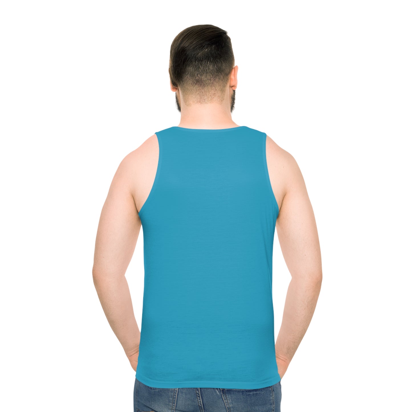 Turquoise Unisex Tank Top (AOP)