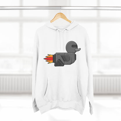 Three-Panel Fleece Hoodie (Robot Duck)