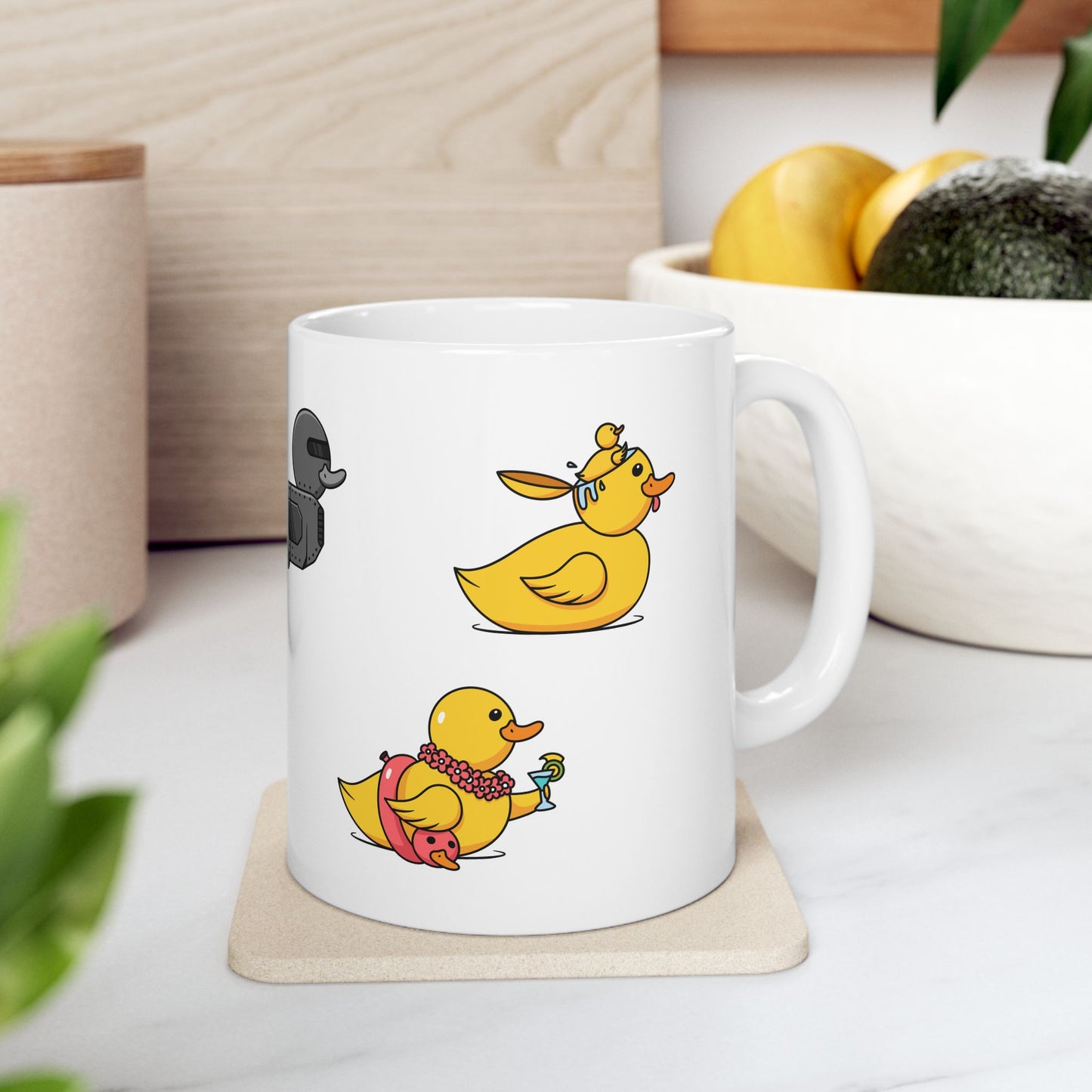 Cute Duck Illustration Coffee Cup - 11oz & 15oz (Different Ducks)