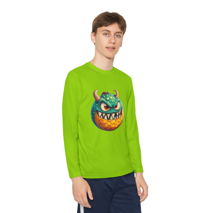 Youth Long Sleeve Competitor Tee (Green Monster 1)