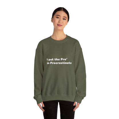 Unisex Heavy Blend™ Crewneck Sweatshirt (Pro' Procrastinate)