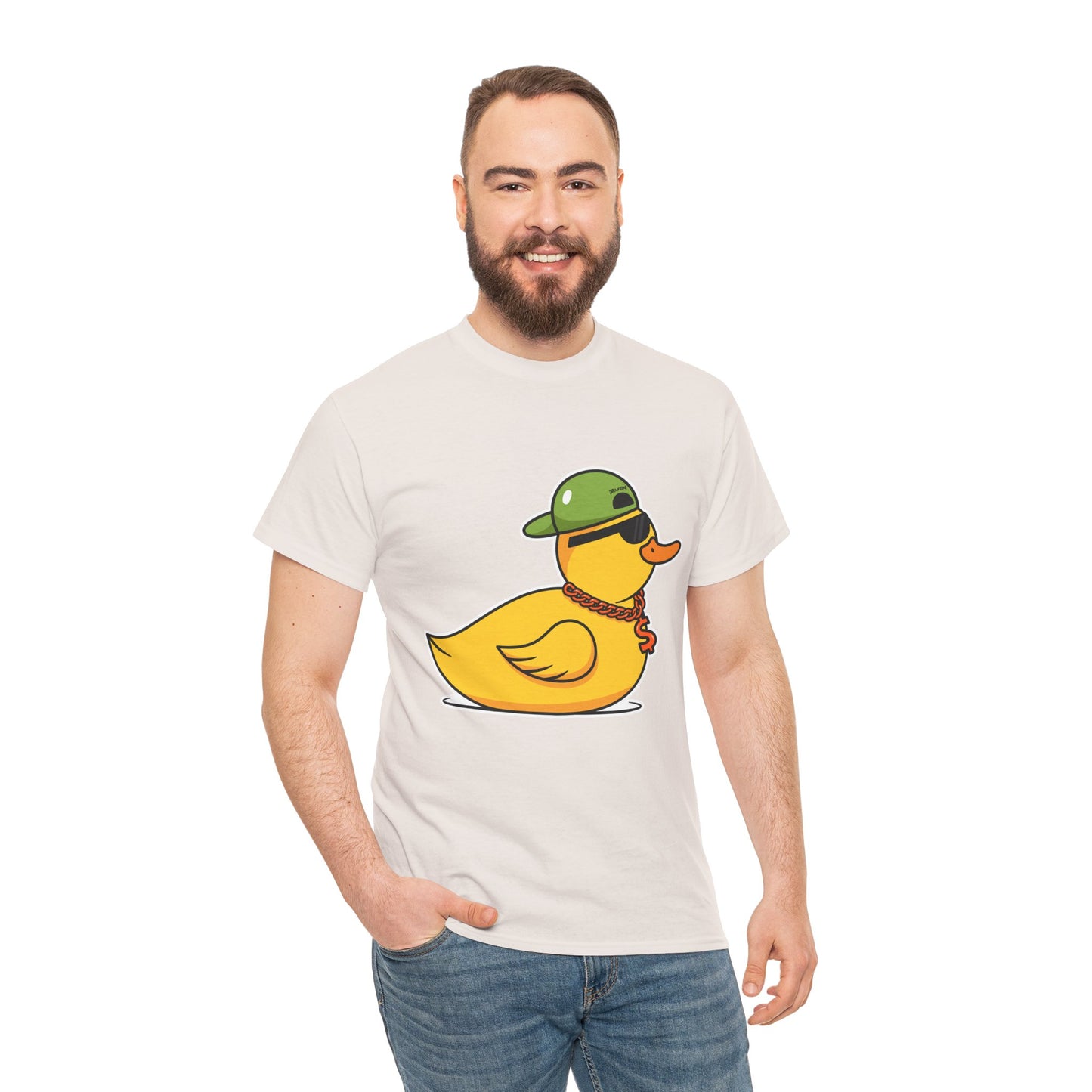 Unisex Heavy Cotton Tee (Gangster Duck)