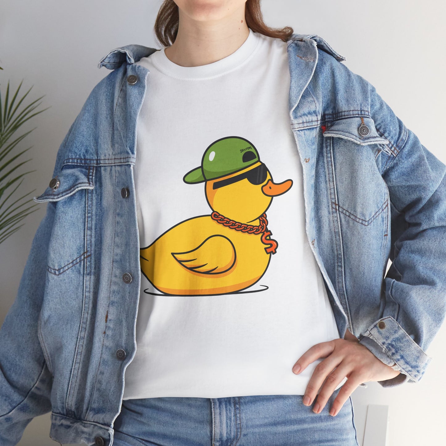 Unisex Heavy Cotton Tee (Gangster Duck)