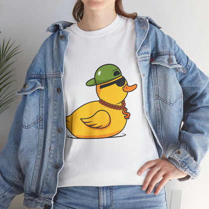Unisex Heavy Cotton Tee (Gangster Duck)