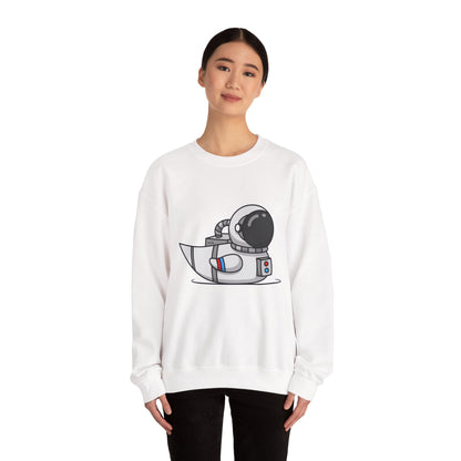 Unisex Heavy Blend™ Crewneck Sweatshirt (Astronaut Duck)