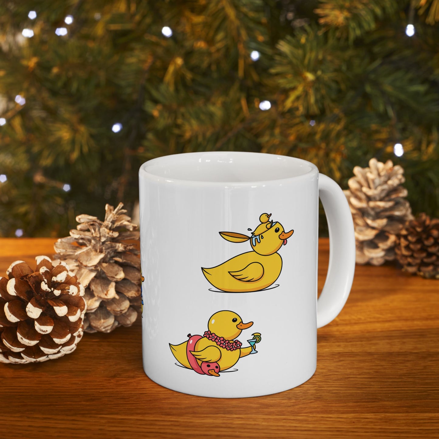 Cute Duck Illustration Coffee Cup - 11oz & 15oz (Different Ducks)