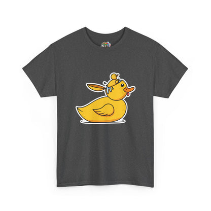Unisex Heavy Cotton Tee (Duck Bird Brain)