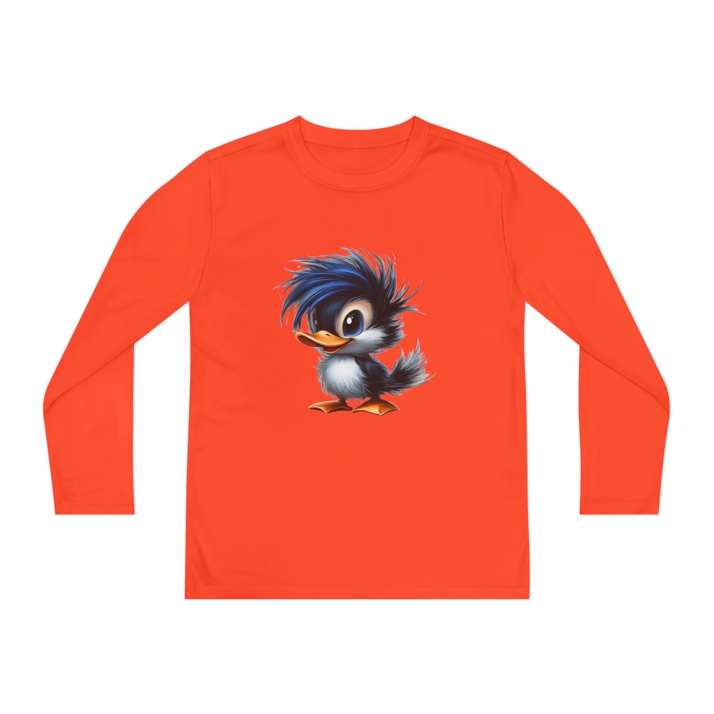 Youth Long Sleeve Competitor Tee (Blue Hair Duck)