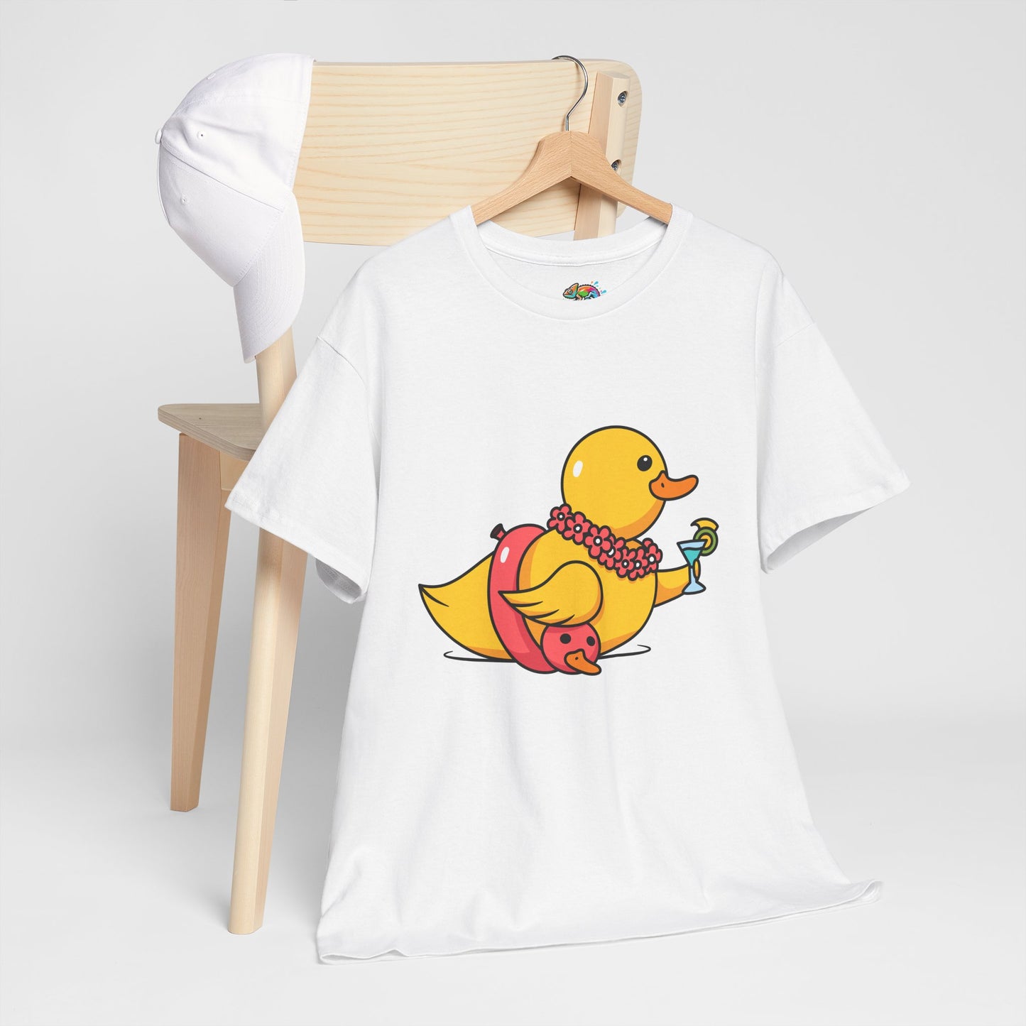 Unisex Heavy Cotton Tee (Tropical Duck)