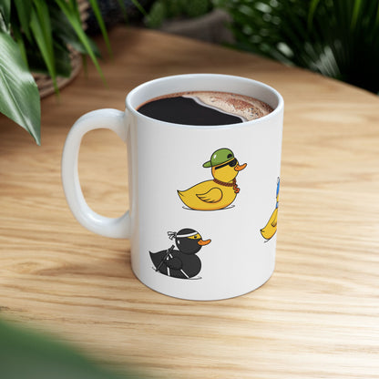 Cute Duck Illustration Coffee Cup - 11oz & 15oz (Different Ducks)