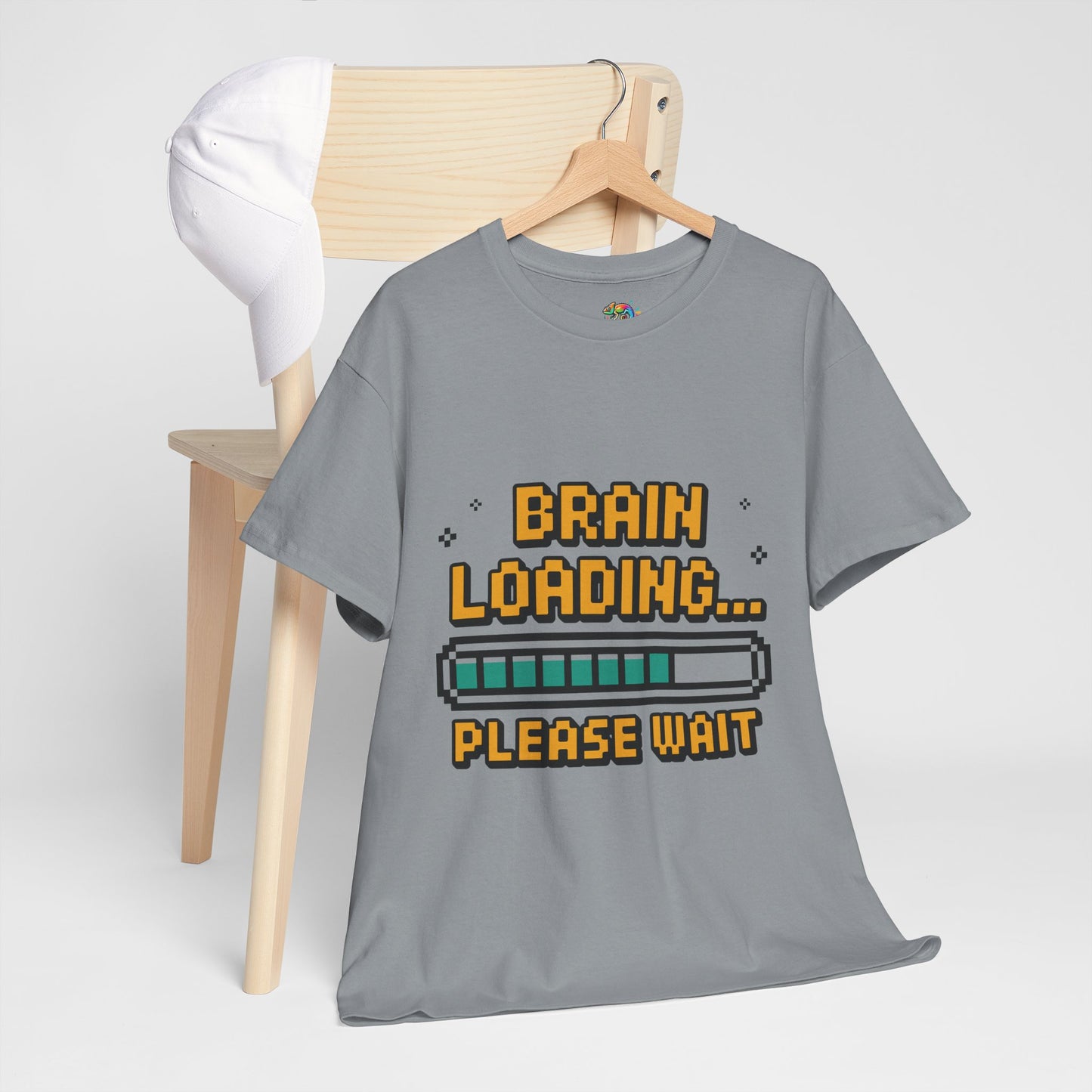 Unisex Heavy Cotton Tee (Brain Loading...Please Wait)