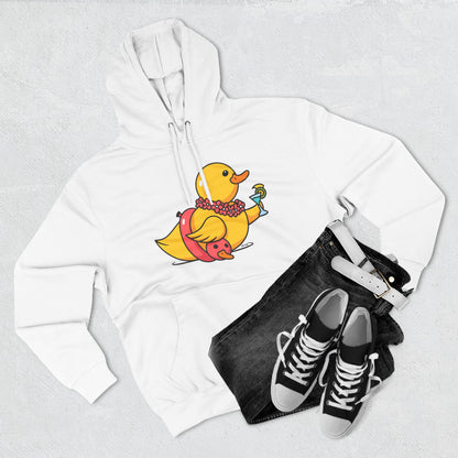 Three-Panel Fleece Hoodie (Tropical Duck)