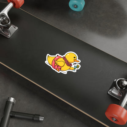 Die-Cut Stickers | Vibrant Art for Personalization (Tropical Duck)
