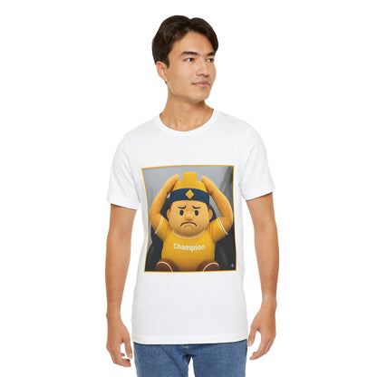 Champion Tee - Casual Unisex Jersey Short Sleeve Shirt with Playful Design (CLASH)
