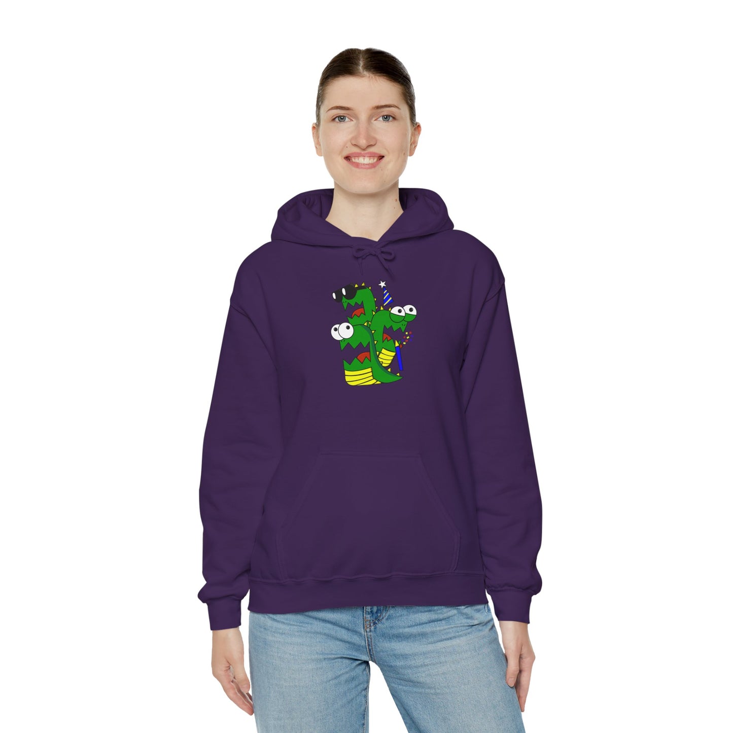 Unisex Heavy Blend™ Hooded Sweatshirt (Larry the Snake thing)