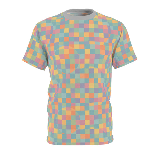 Unisex Cut & Sew Tee (Pastel Pixels)