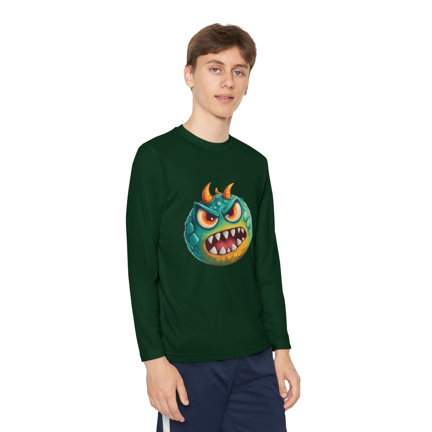 Youth Long Sleeve Competitor Tee (Green Monster 2)