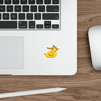 Die-Cut Stickers | Vibrant Art for Personalization (Duck Bird Brain)