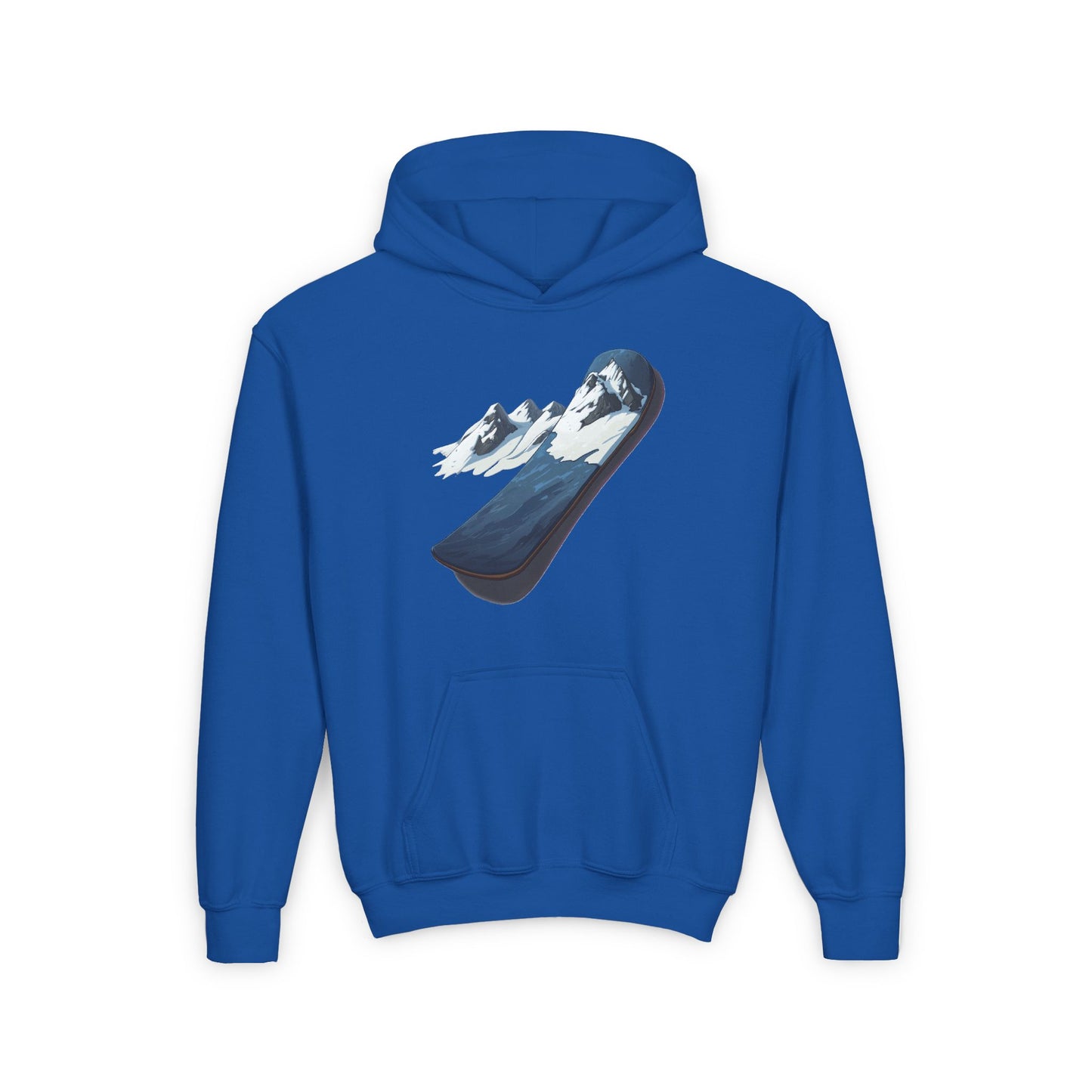 Youth Heavy Blend Hooded Sweatshirt (Mountain Snowboard)