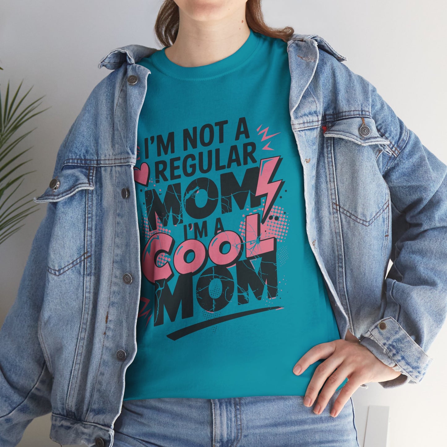 Unisex Heavy Cotton Tee (I'm Not a Regular Mom, I'm a Cool Mom)