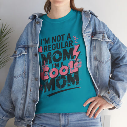 Unisex Heavy Cotton Tee (I'm Not a Regular Mom, I'm a Cool Mom)