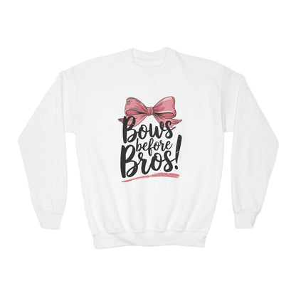 Youth Crewneck Sweatshirt (Bows before Bros)