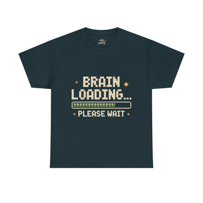 Unisex Heavy Cotton Tee (Brain Loading...Please Wait)
