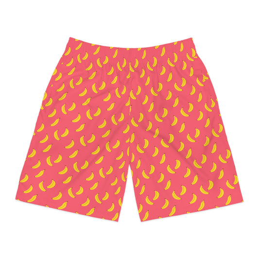 Men's Jogger Shorts - Pink (Bananas)