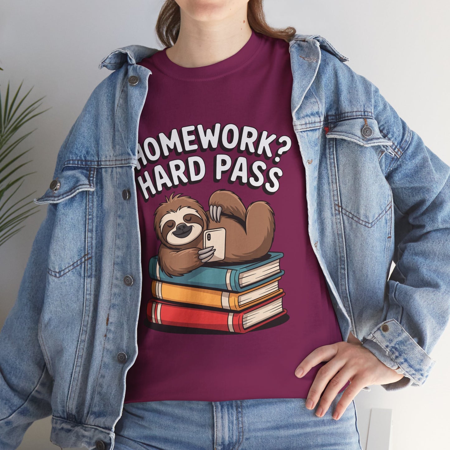 Unisex Heavy Cotton Tee (Homework? Hard Pass)