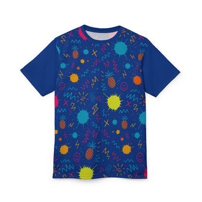 Unisex Cut & Sew Tee (Pineapple Scribble)