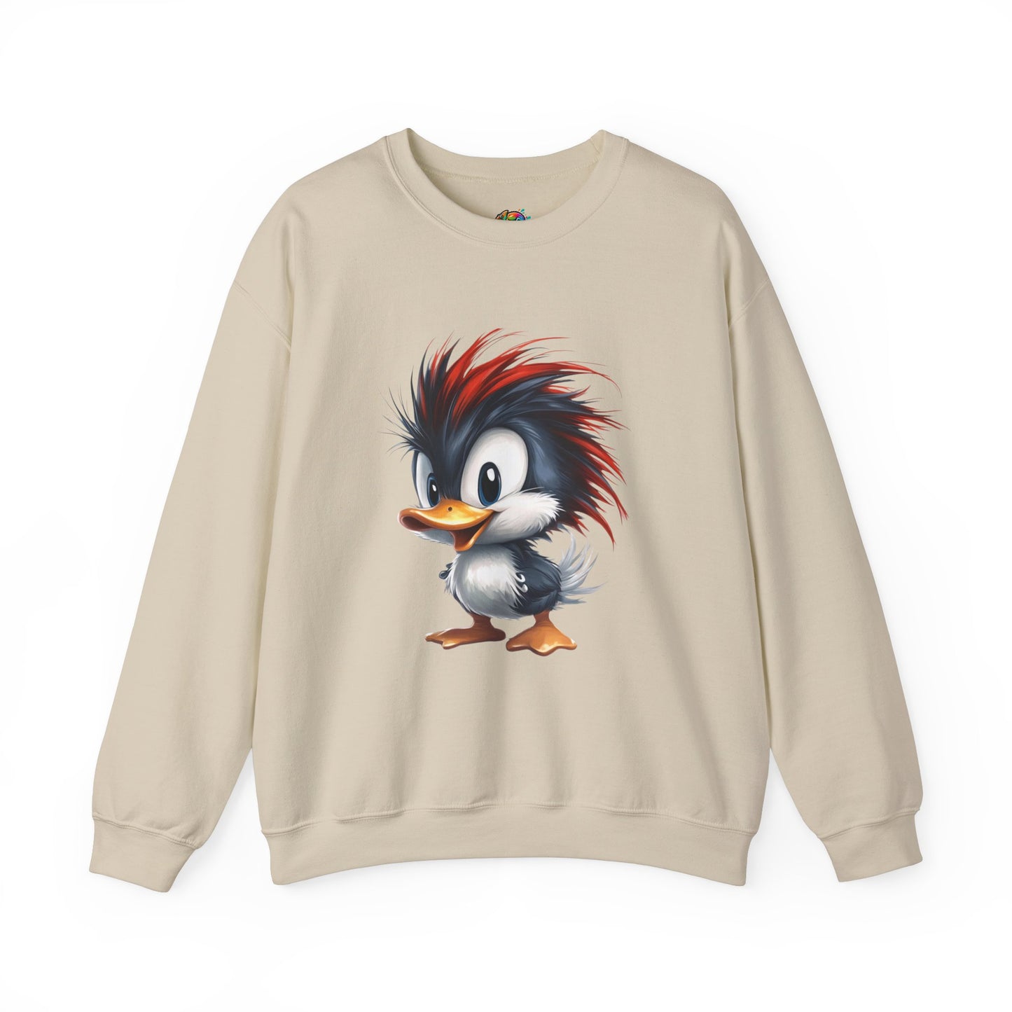 Unisex Heavy Blend™ Crewneck Sweatshirt (Red Hair Duck)