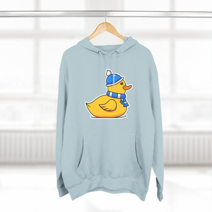Three-Panel Fleece Hoodie (Chilly Duck)