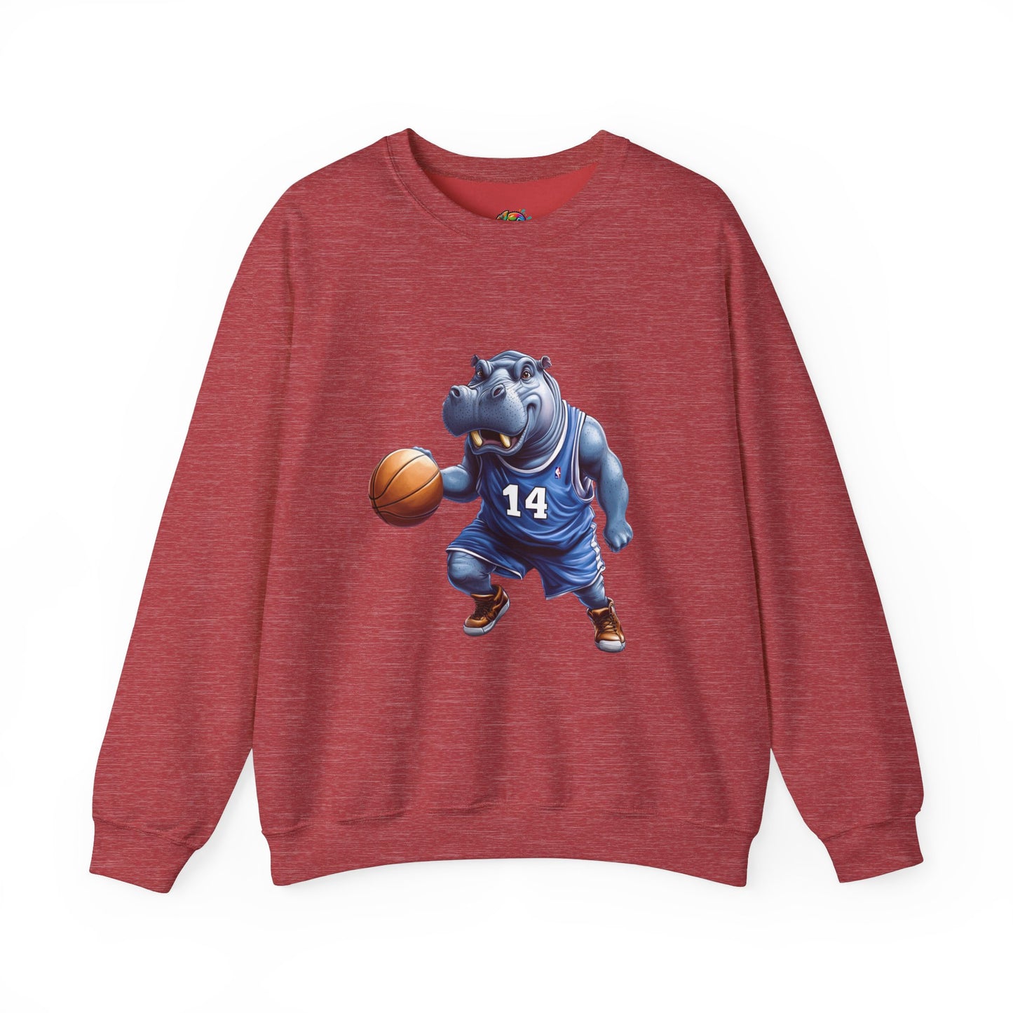 Unisex Heavy Blend™ Crewneck Sweatshirt (Hippo Baller)