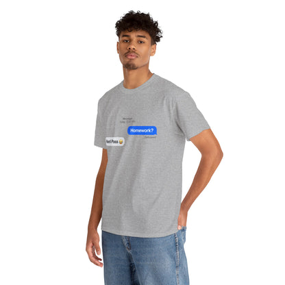 Unisex Heavy Cotton Tee (Homework? Hard Pass)