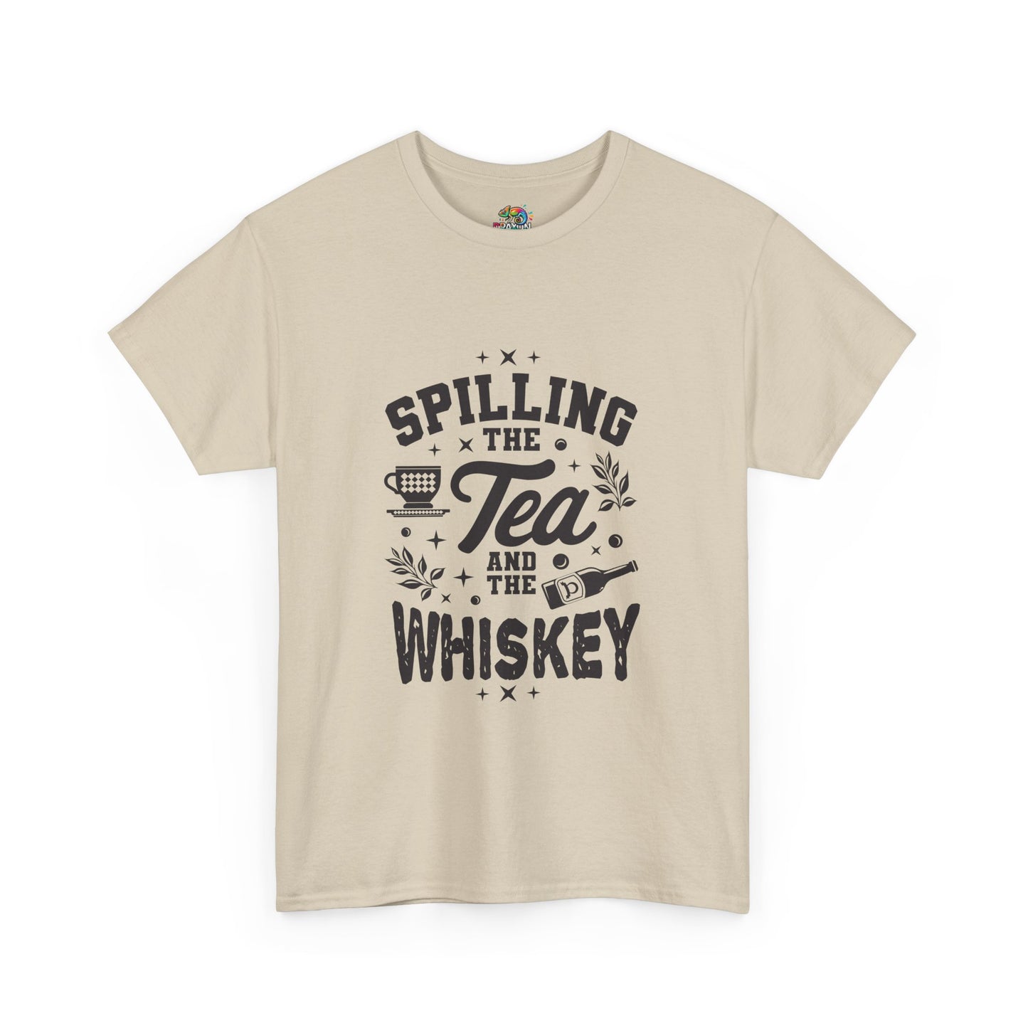 Unisex Heavy Cotton Tee (Spill Tea & Whiskey)