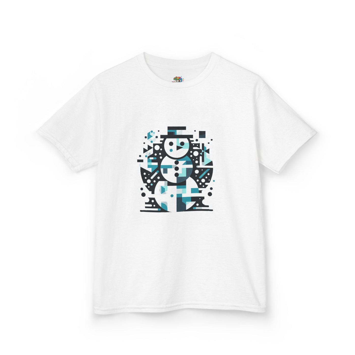 Kids Heavy Cotton T-Shirt (Abstract Snowman)