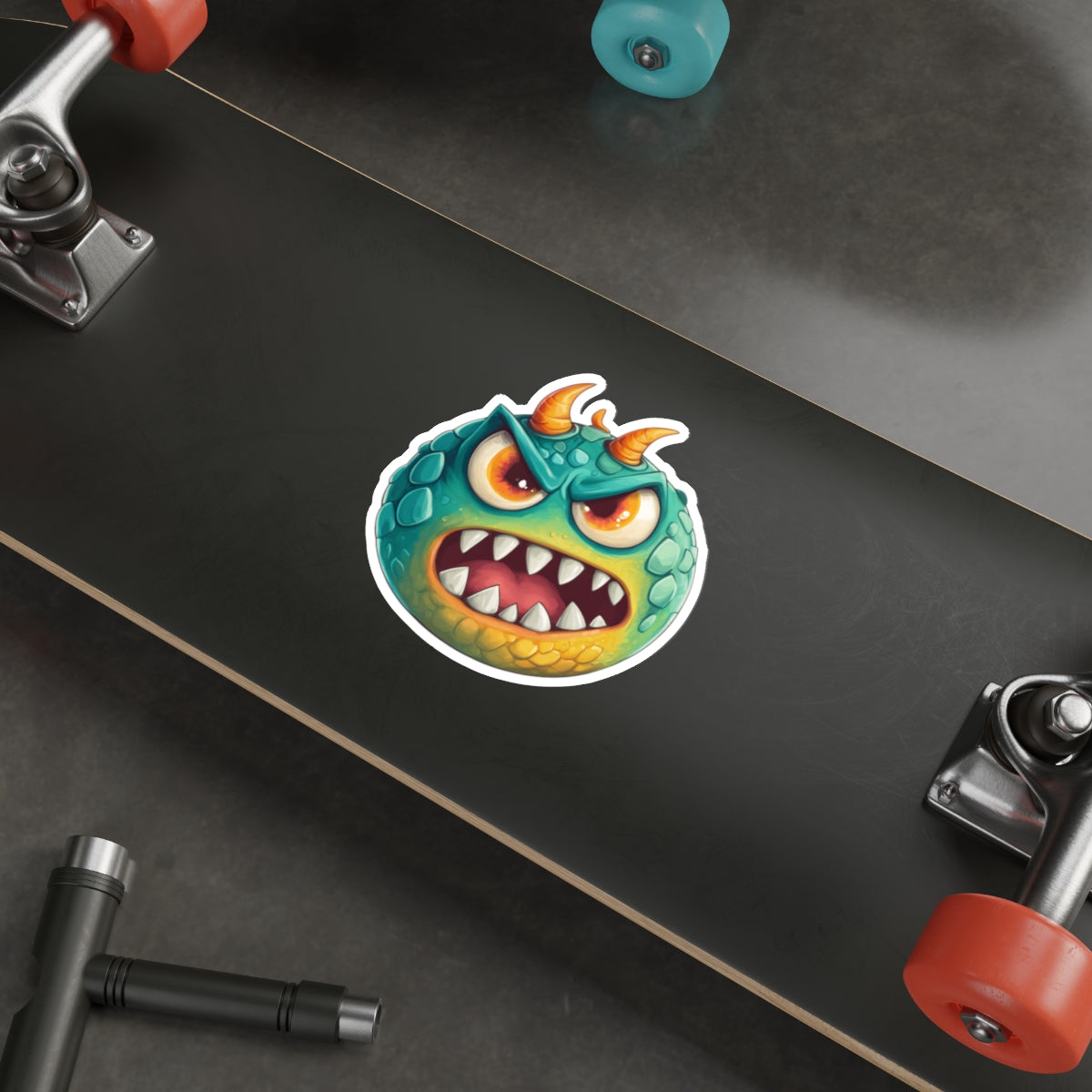 Die-Cut Stickers | Vibrant Art for Personalization (Green Monster 2)