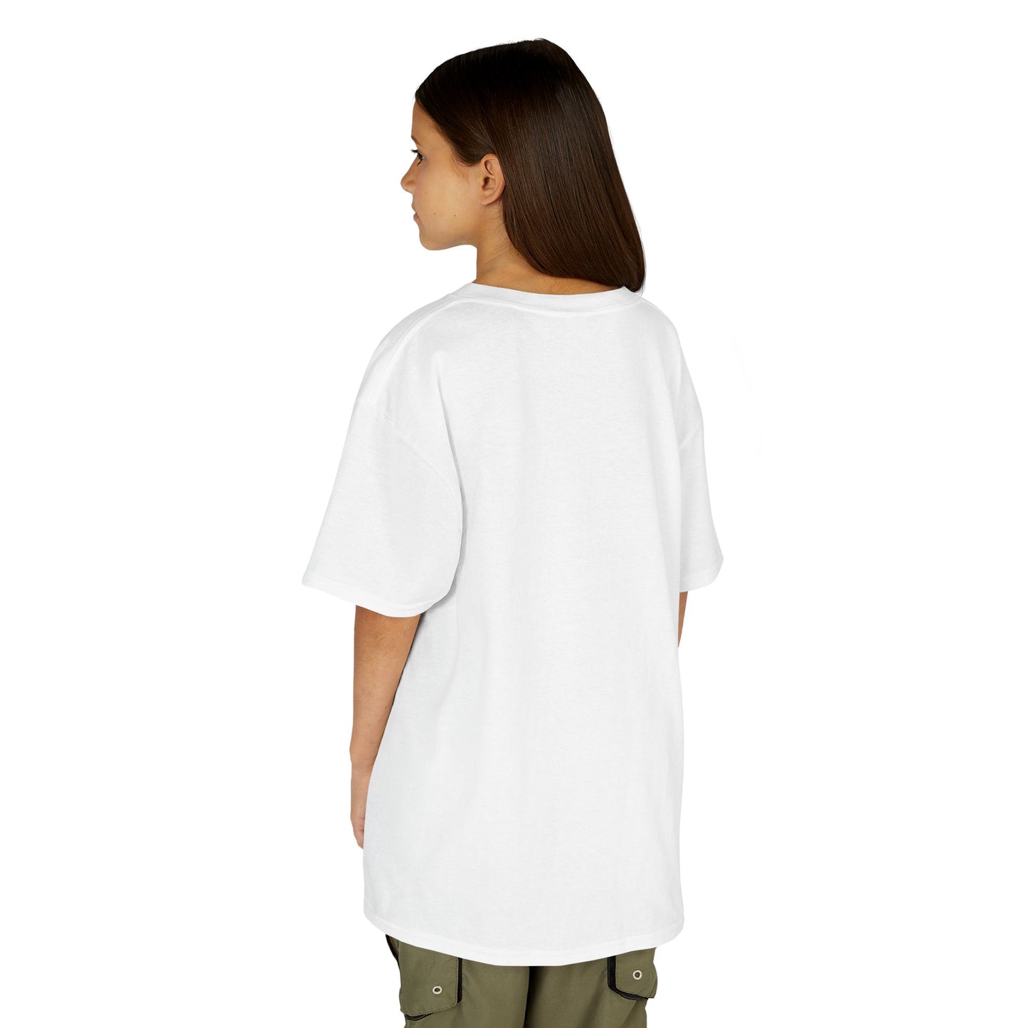 Kids Heavy Cotton T-Shirt (I'm not made for this - Snowmobiler)