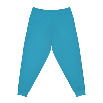 Turquoise Athletic Joggers (AOP)