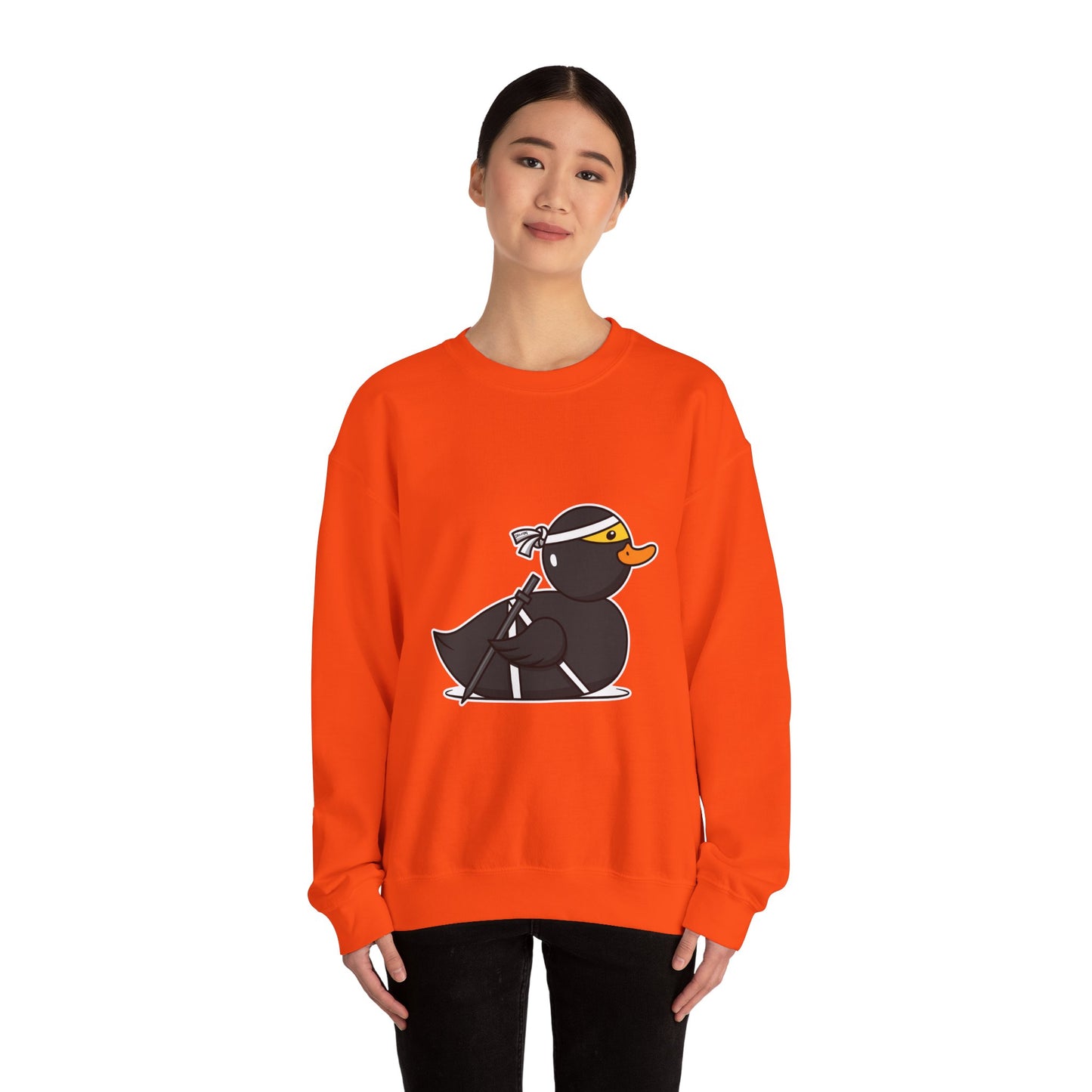 Unisex Heavy Blend™ Crewneck Sweatshirt (Ninja Duck)