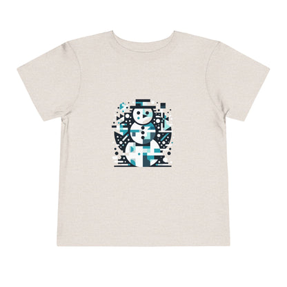 Toddler Short Sleeve Tee (Abstract Snowman)