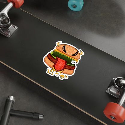 Die-Cut Stickers | Vibrant Art for Personalization (Cheeseburger Monster)