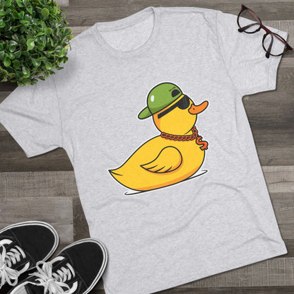 Unisex Tri-Blend Crew Tee (Ninja Duck)